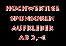 Motorsport Sponsoren Aufkleber