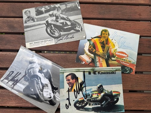 Autogramme motorrad 70er - autogramme,