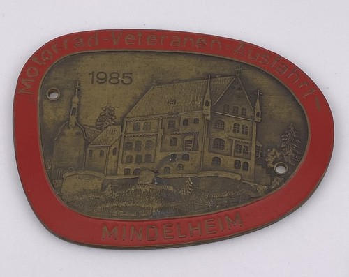 Plakette motorrad mindelheim - plakette,